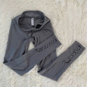 90 Degree Girls size 12 Gray leggings New